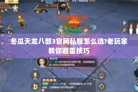 冬瓜天龙八部3官网私服怎么选?老玩家教你避雷技巧