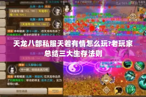 天龙八部私服天若有情怎么玩?老玩家总结三大生存法则 天龙八部私服天若有情怎么玩?老玩家总结三大生存法则