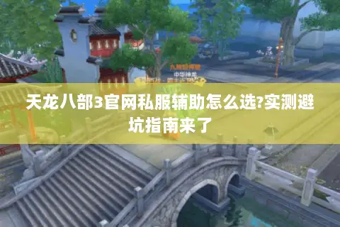 天龙八部3官网私服辅助怎么选?实测避坑指南来了