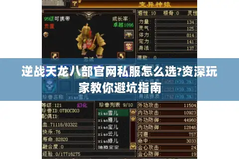 逆战天龙八部官网私服怎么选?资深玩家教你避坑指南 逆战天龙八部官网私服怎么选?资深玩家教你避坑指南