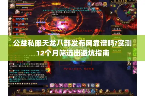 公益私服天龙八部发布网靠谱吗?实测12个月筛选出避坑指南