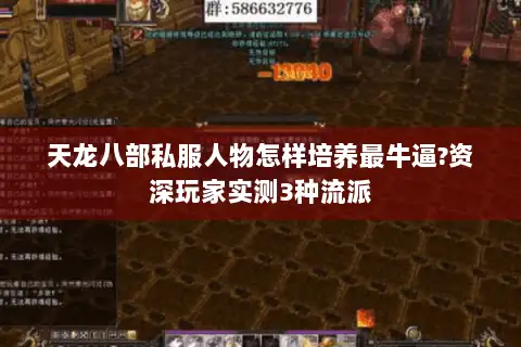 天龙八部私服人物怎样培养最牛逼?资深玩家实测3种流派