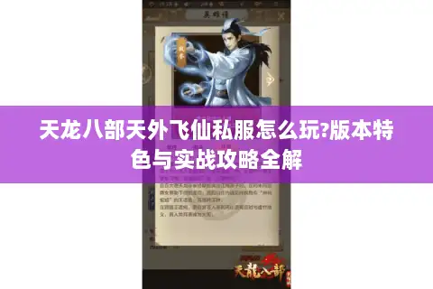 天龙八部天外飞仙私服怎么玩?版本特色与实战攻略全解