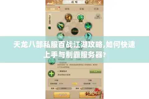 天龙八部私服百战江湖攻略,如何快速上手与制霸服务器? 天龙八部私服百战江湖攻略,如何快速上手与制霸服务器?