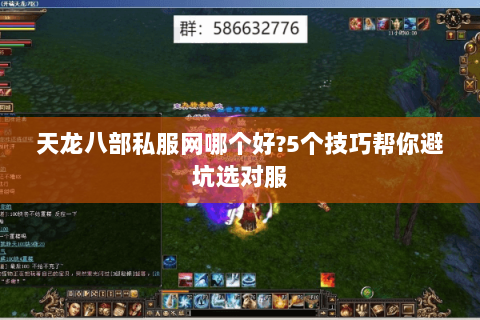 天龙八部私服网哪个好?5个技巧帮你避坑选对服 天龙八部私服网哪个好?5个技巧帮你避坑选对服