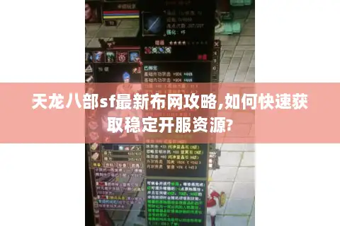 天龙八部sf最新布网攻略,如何快速获取稳定开服资源?