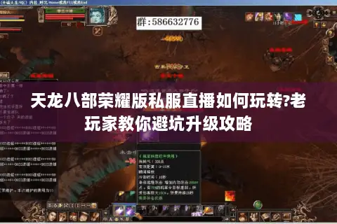 天龙八部荣耀版私服直播如何玩转?老玩家教你避坑升级攻略 天龙八部荣耀版私服直播如何玩转?老玩家教你避坑升级攻略