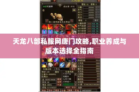 天龙八部私服网唐门攻略,职业养成与版本选择全指南 天龙八部私服网唐门攻略,职业养成与版本选择全指南
