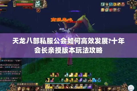 天龙八部私服公会如何高效发展?十年会长亲授版本玩法攻略 天龙八部私服公会如何高效发展?十年会长亲授版本玩法攻略