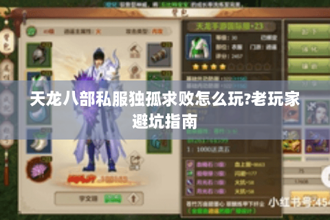 天龙八部私服独孤求败怎么玩?老玩家避坑指南