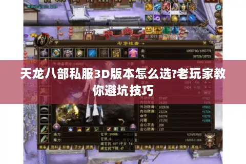 天龙八部私服3D版本怎么选?老玩家教你避坑技巧 天龙八部私服3D版本怎么选?老玩家教你避坑技巧