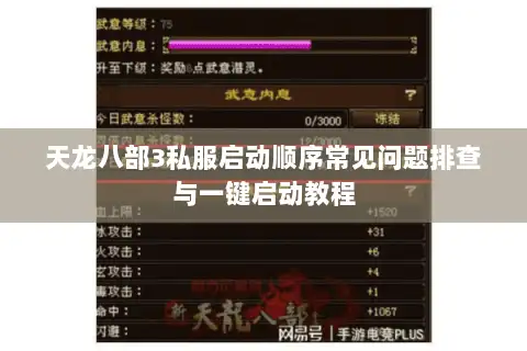 天龙八部3私服启动顺序常见问题排查与一键启动教程 天龙八部3私服启动顺序常见问题排查与一键启动教程