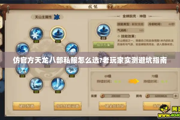 仿官方天龙八部私服怎么选?老玩家实测避坑指南