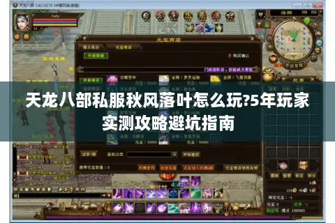 天龙八部私服秋风落叶怎么玩?5年玩家实测攻略避坑指南