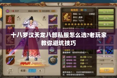 十八罗汉天龙八部私服怎么选?老玩家教你避坑技巧