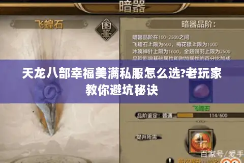 天龙八部幸福美满私服怎么选?老玩家教你避坑秘诀 天龙八部幸福美满私服怎么选?老玩家教你避坑秘诀