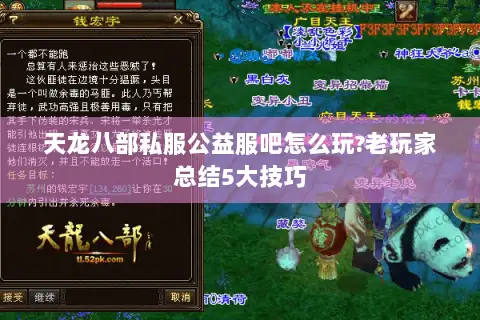 天龙八部私服公益服吧怎么玩?老玩家总结5大技巧 天龙八部私服公益服吧怎么玩?老玩家总结5大技巧