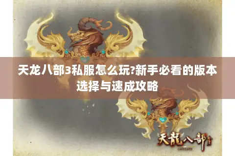 天龙八部3私服怎么玩?新手必看的版本选择与速成攻略