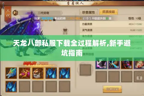 天龙八部私服下载全过程解析,新手避坑指南 天龙八部私服下载全过程解析,新手避坑指南