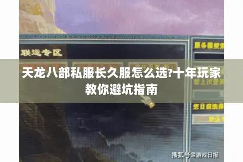 天龙八部私服长久服怎么选?十年玩家教你避坑指南 天龙八部私服长久服怎么选?十年玩家教你避坑指南