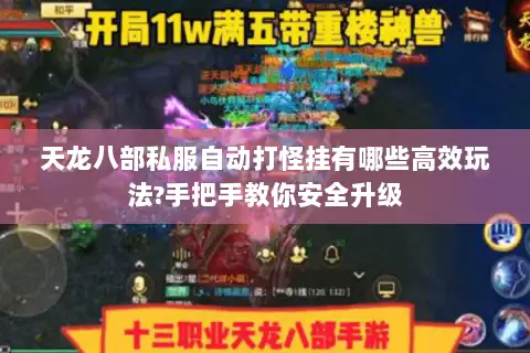 天龙八部私服自动打怪挂有哪些高效玩法?手把手教你安全升级