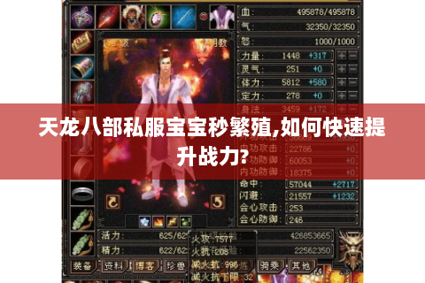 天龙八部私服宝宝秒繁殖,如何快速提升战力? 天龙八部私服宝宝秒繁殖,如何快速提升战力?