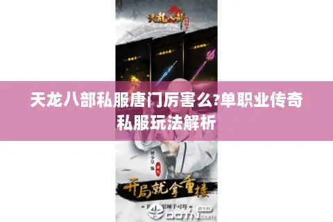 天龙八部私服唐门厉害么?单职业传奇私服玩法解析