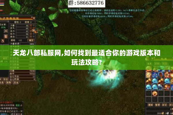 天龙八部私服网,如何找到最适合你的游戏版本和玩法攻略? 天龙八部私服网,如何找到最适合你的游戏版本和玩法攻略?