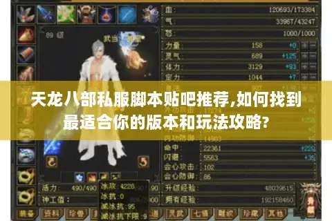 天龙八部私服脚本贴吧推荐,如何找到最适合你的版本和玩法攻略?