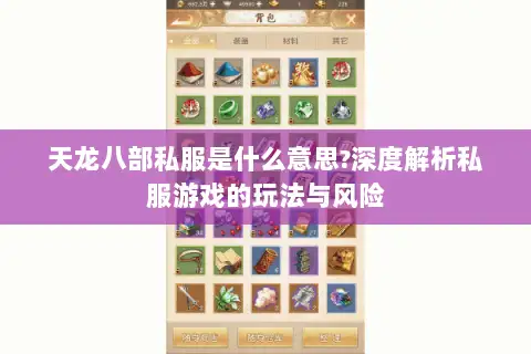 天龙八部私服是什么意思?深度解析私服游戏的玩法与风险 天龙八部私服是什么意思?深度解析私服游戏的玩法与风险