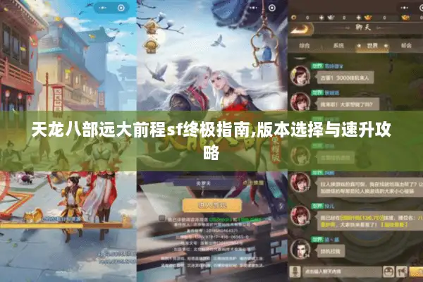 天龙八部远大前程sf终极指南,版本选择与速升攻略