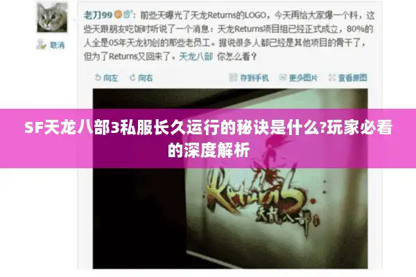 SF天龙八部3私服长久运行的秘诀是什么?玩家必看的深度解析