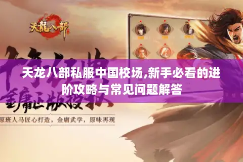 天龙八部私服中国校场,新手必看的进阶攻略与常见问题解答 天龙八部私服中国校场,新手必看的进阶攻略与常见问题解答