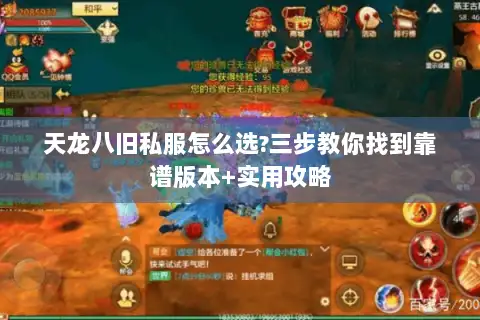 天龙八旧私服怎么选?三步教你找到靠谱版本+实用攻略