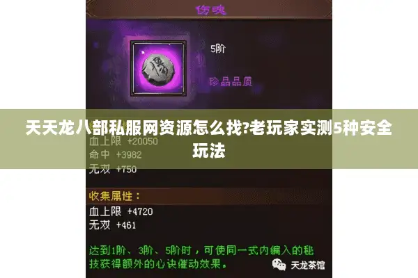 天天龙八部私服网资源怎么找?老玩家实测5种安全玩法 天天龙八部私服网资源怎么找?老玩家实测5种安全玩法
