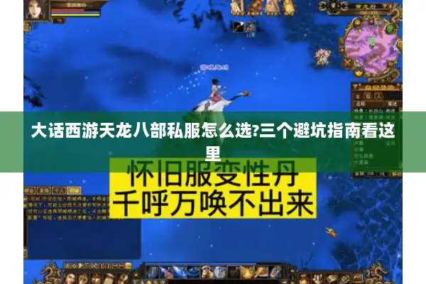 大话西游天龙八部私服怎么选?三个避坑指南看这里