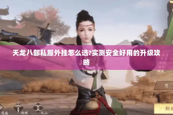 天龙八部私服外挂怎么选?实测安全好用的升级攻略