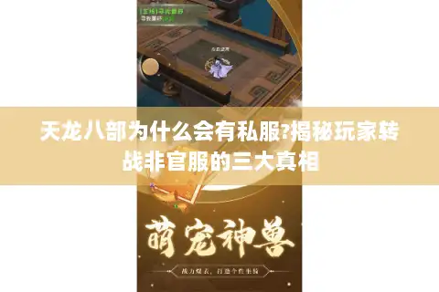 天龙八部为什么会有私服?揭秘玩家转战非官服的三大真相