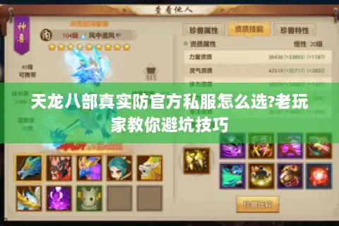 天龙八部真实防官方私服怎么选?老玩家教你避坑技巧 天龙八部真实防官方私服怎么选?老玩家教你避坑技巧