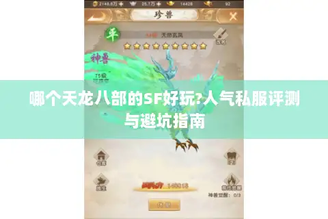 哪个天龙八部的SF好玩?人气私服评测与避坑指南