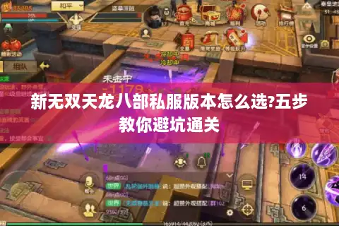 新无双天龙八部私服版本怎么选?五步教你避坑通关