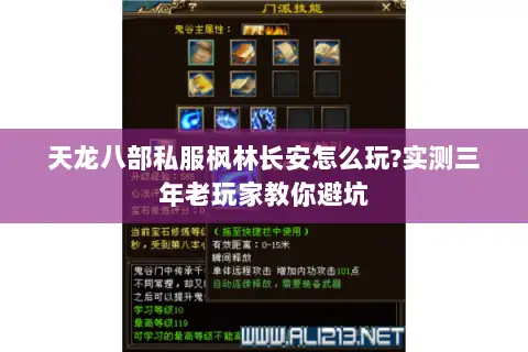 天龙八部私服枫林长安怎么玩?实测三年老玩家教你避坑 天龙八部私服枫林长安怎么玩?实测三年老玩家教你避坑