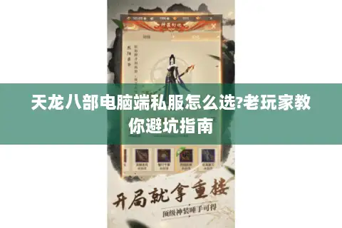 天龙八部电脑端私服怎么选?老玩家教你避坑指南