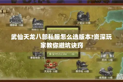 武仙天龙八部私服怎么选版本?资深玩家教你避坑诀窍