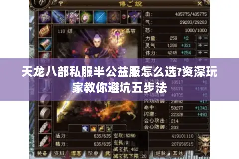 天龙八部私服半公益服怎么选?资深玩家教你避坑五步法 天龙八部私服半公益服怎么选?资深玩家教你避坑五步法