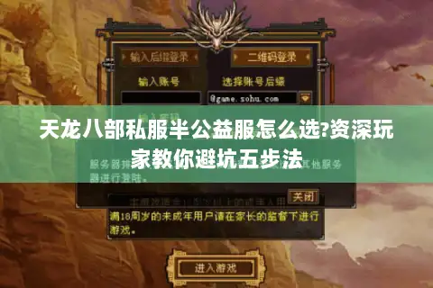 天龙八部私服半公益服怎么选?资深玩家教你避坑五步法 天龙八部私服半公益服怎么选?资深玩家教你避坑五步法