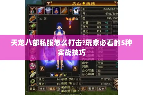 天龙八部私服怎么打击?玩家必看的5种实战技巧 天龙八部私服怎么打击?玩家必看的5种实战技巧