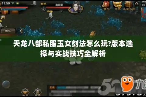 天龙八部私服玉女剑法怎么玩?版本选择与实战技巧全解析