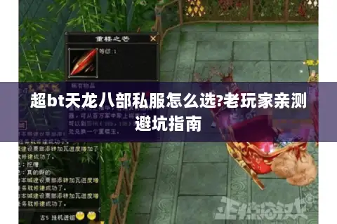 超bt天龙八部私服怎么选?老玩家亲测避坑指南
