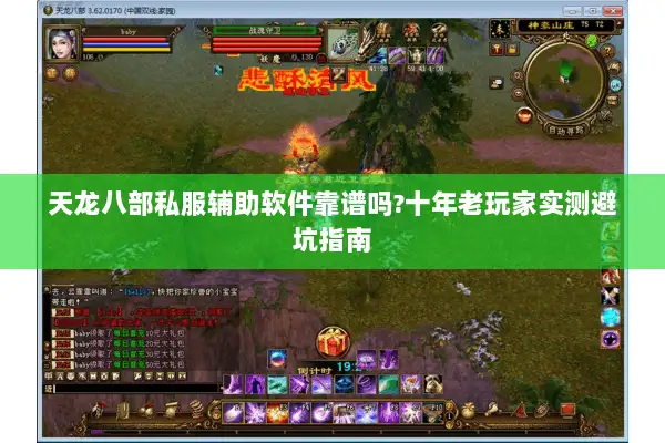 天龙八部私服辅助软件靠谱吗?十年老玩家实测避坑指南